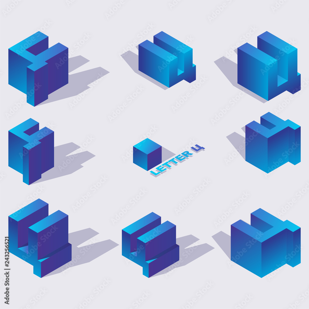 Heavy slavic letters tse in isometric 3d views. Vivid blue gradients, shadows, isolated on background collection for russian logo writing Heavy slavic letters tse in isometric 3d views. Vivid blue gradients, shadows, isolated on background collection for russian logo writing