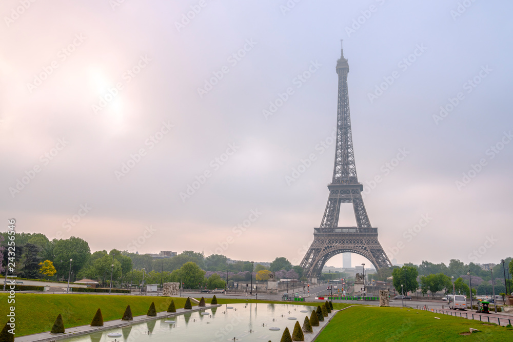 Fototapeta premium 朝のエッフェル塔
