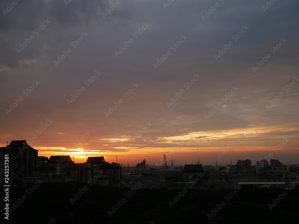 sunset in the heart of ASIA