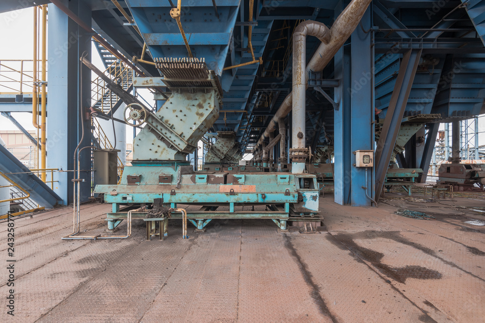 abandoned ore processing workshop