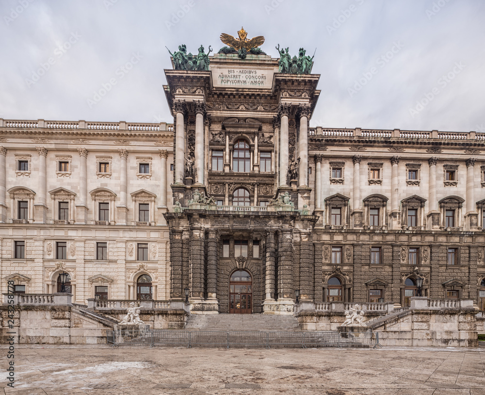 Neue burg - the new part of the Hofburg palace. Vienna, Austria Neue burg - the new part of the Hofburg palace. Vienna, Austria
