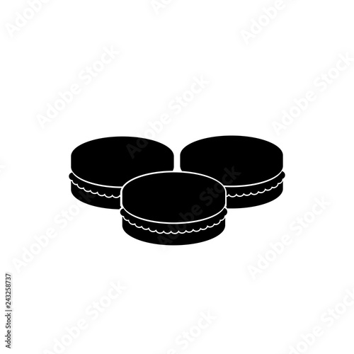 Macaroon, candy, sweets vector icon.