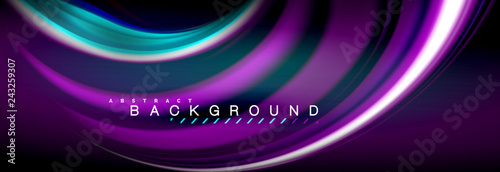 Blurred fluid colors background, abstract waves lines, mixing colours with light effects on light backdrop. Vector artistic illustration for presentation, app wallpaper, banner or posters