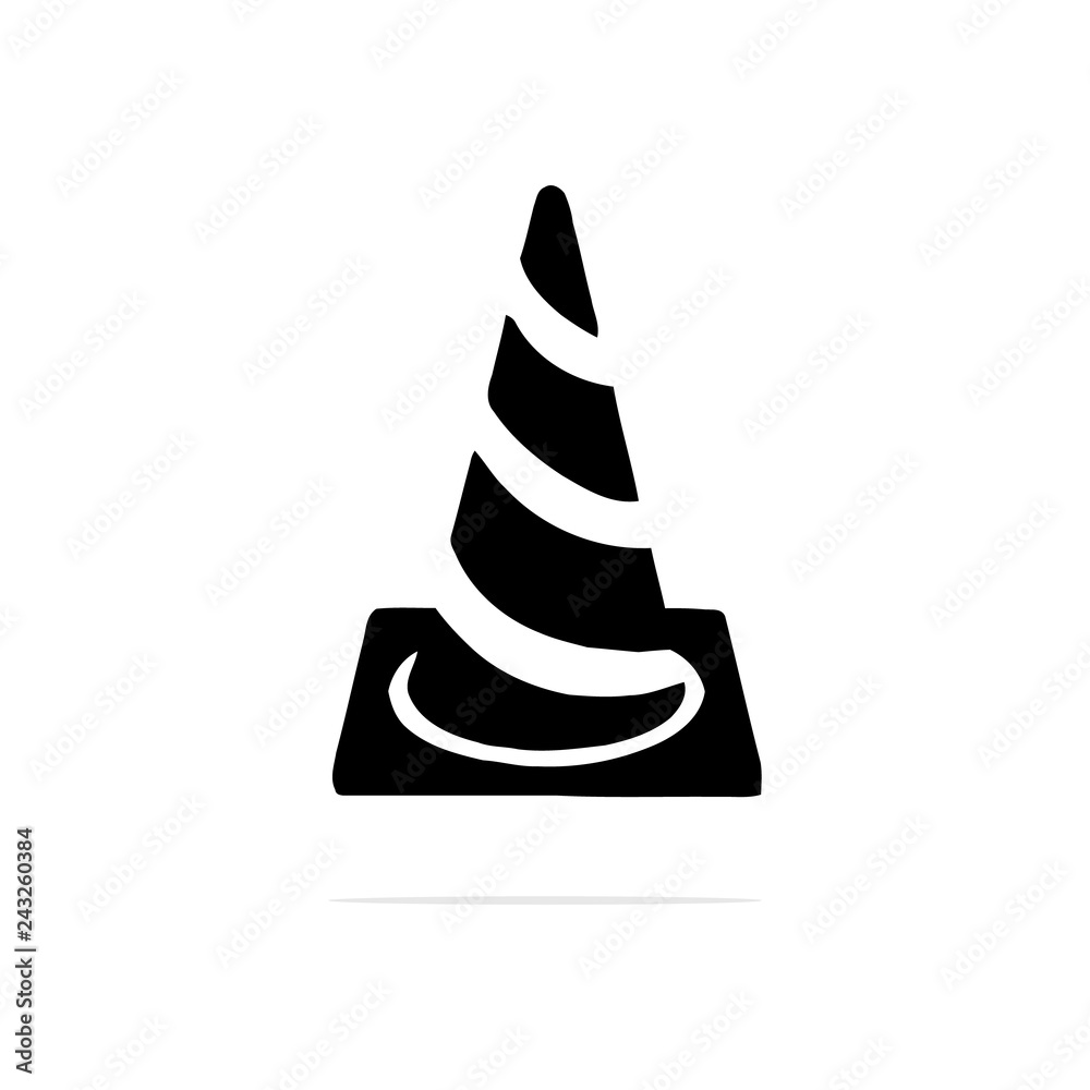 traffic cone Icon. Vector concept illustration for design. traffic cone Icon. Vector concept illustration for design.