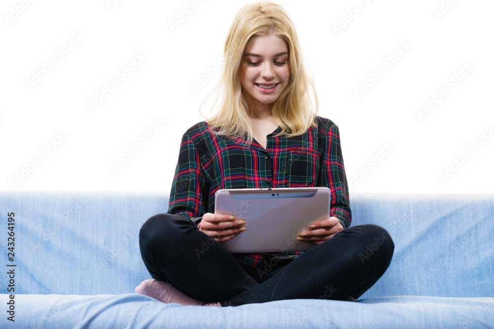 Young woman using tablet Young woman using tablet