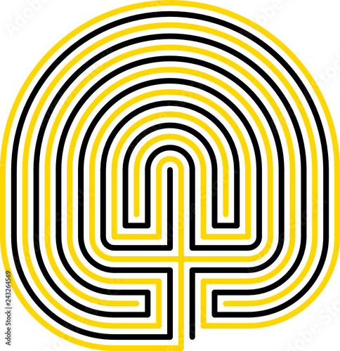 Troy town, maze, Majbacken, Sweden