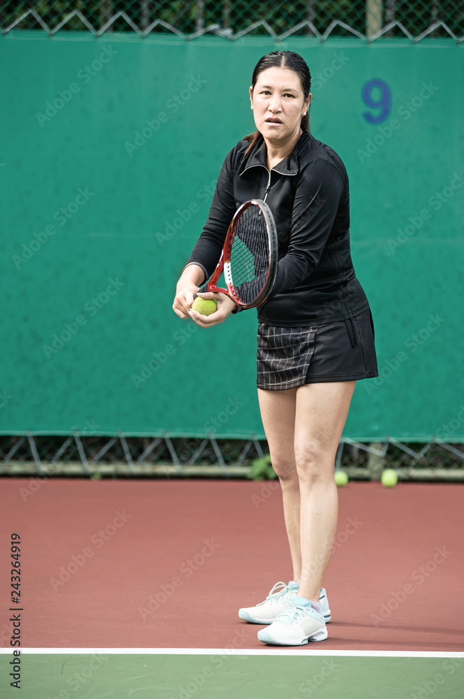 female tennis player.
