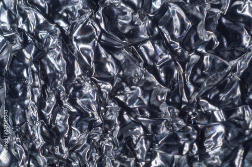 Foil texture background. Macro close up