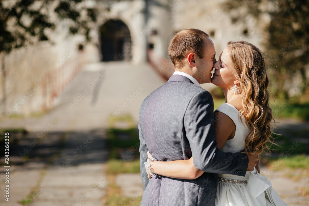 Wedding couple. Pretty bride and stylish groom. Wedding couple. Pretty bride and stylish groom.