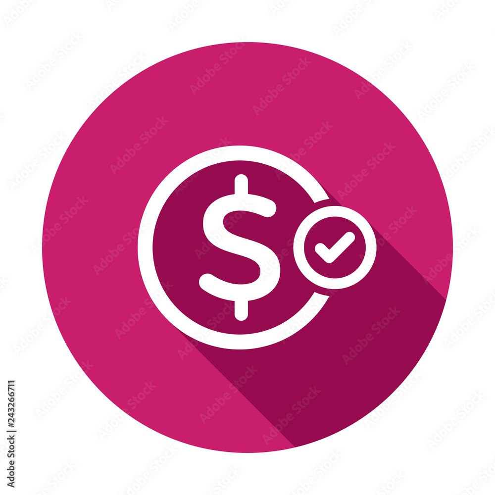Confirm payment icon. Finance icon with check sign. Finance icon and approved, confirm, done, tick, completed symbol. Vector icon Confirm payment icon. Finance icon with check sign. Finance icon and approved, confirm, done, tick, completed symbol. Vector icon