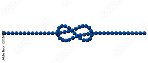 Abstract flemish knot of sp...