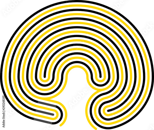 moon and sun ecliptic, maze