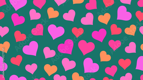 Hearts seamless pattern Val...