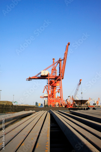 gantry crane in cargo berth