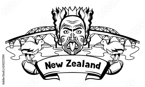 New Zealand print design.