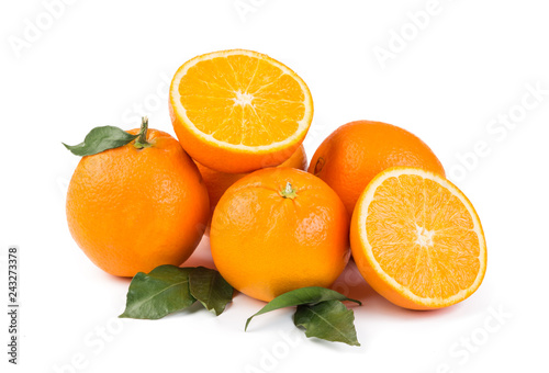 Orange Fruit on White Background