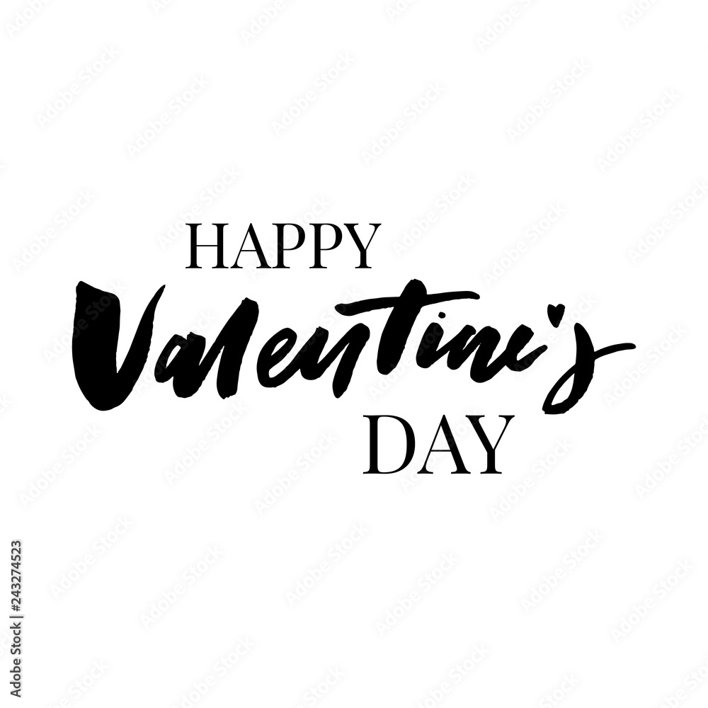 Happy Valentine's Day vector lettering on white background. Hand written design element for card, poster, banner. Modern calligraphy for Valentine's day. Isolated typography print. Hand drawn clipart. Happy Valentine's Day vector lettering on white background. Hand written design element for card, poster, banner. Modern calligraphy for Valentine's day. Isolated typography print. Hand drawn clipart.