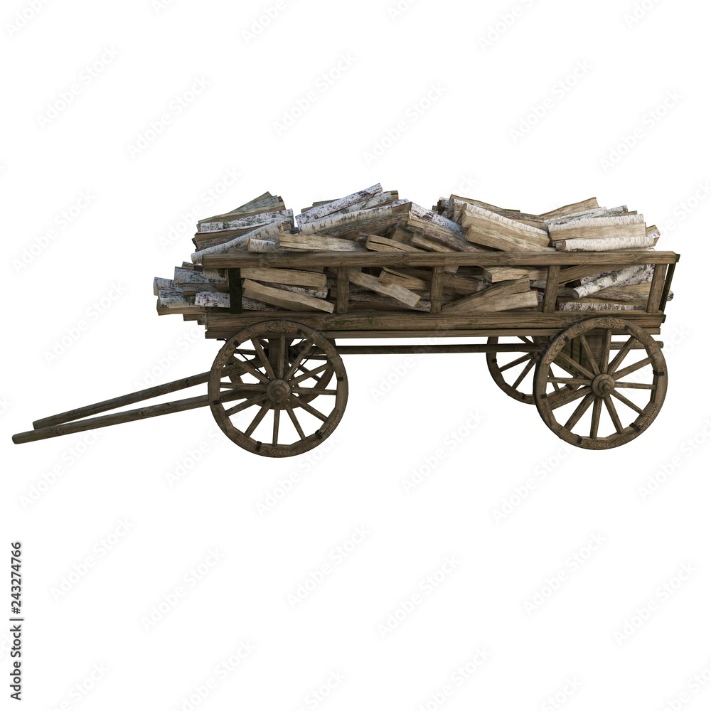 Firewood in the cart