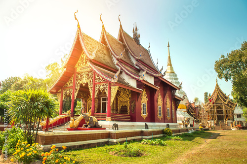 beautiful temple of Wat Chedi Ngam at chiang mai