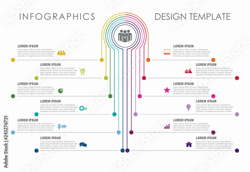 Infographic design template with place for your data. Vector illustration.