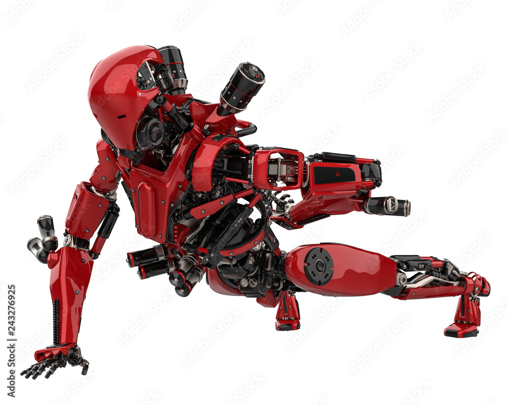 mega robot super drone in a white background Stock Illustration | Adobe  Stock