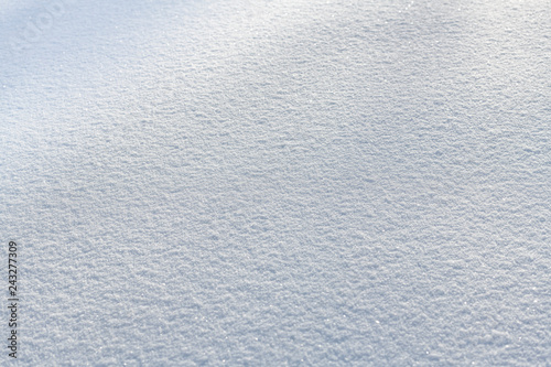 Abstract white fresh snow texture detail background