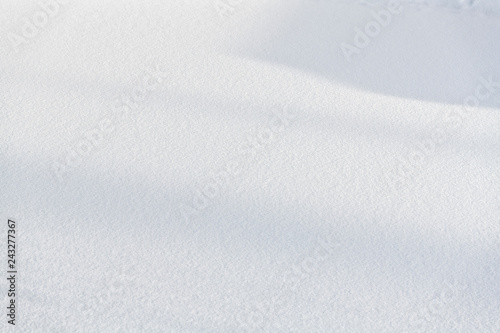 Abstract white fresh snow texture detail background
