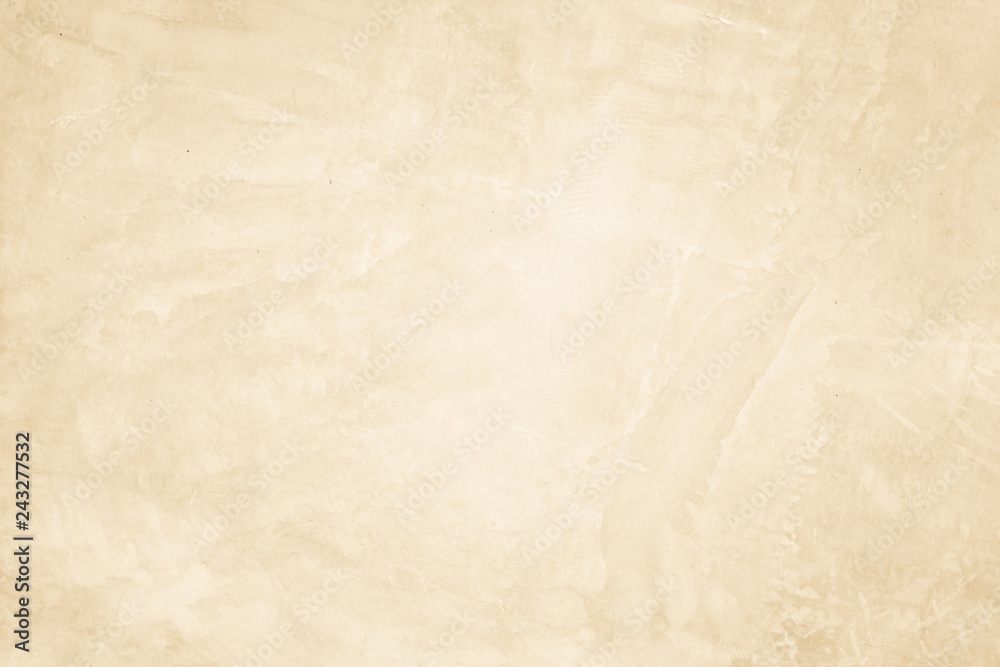 Obraz premium Cream concreted wall for interiors or outdoor exposed surface polished concrete.