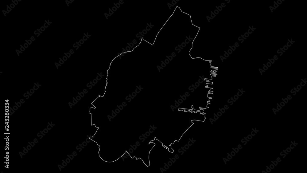 Jersey New Jersey city map outline animation Jersey New Jersey city map outline animation