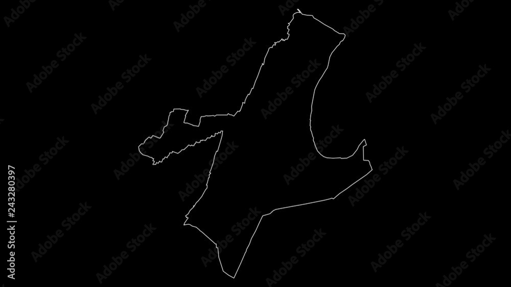 Newark New Jersey city map outline animation Newark New Jersey city map outline animation