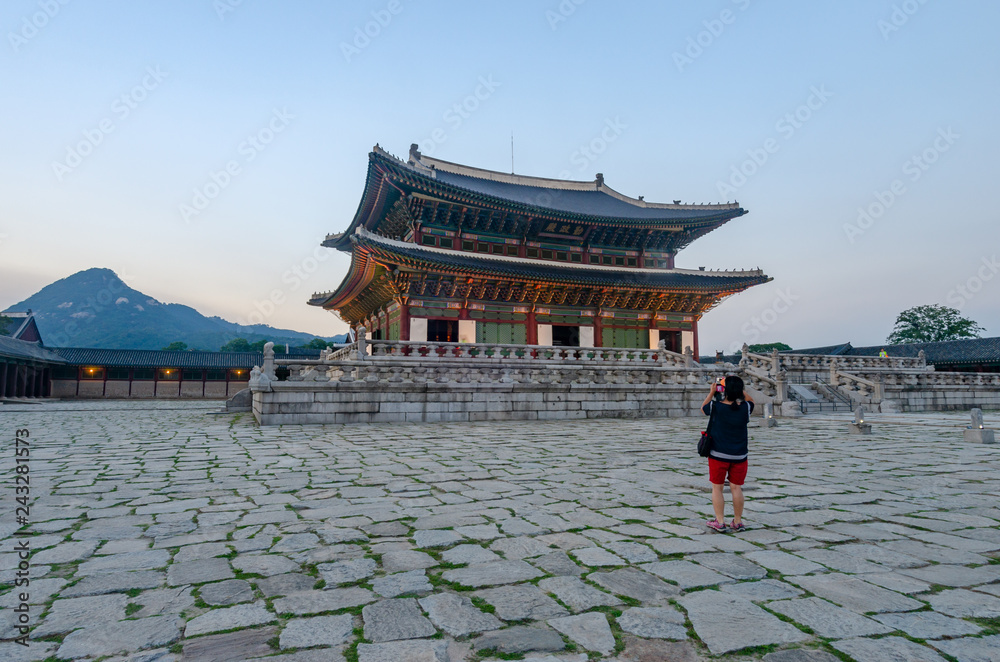 Obraz premium Gyeongbokgung Palace in Seoul,South Korea.