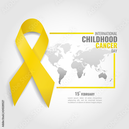 Vector illustration on the theme Childhood Cancer Day