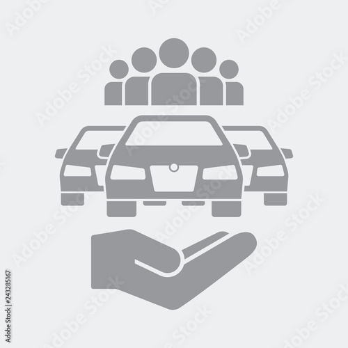 Car sharing service icon