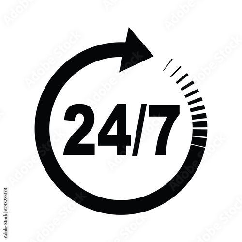 twenty four seven arrow icon