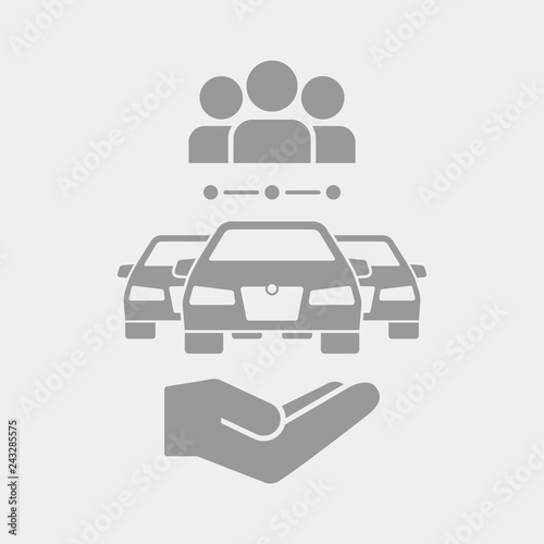 Car sharing service icon