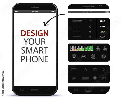 Mobile Phone Vector Design Elements 