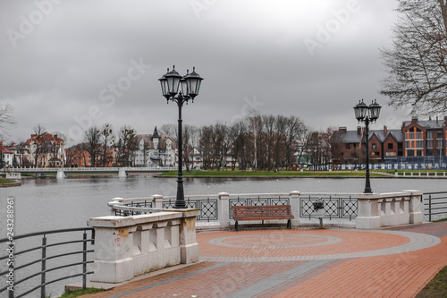 center of Kaliningrad city near the upper pond