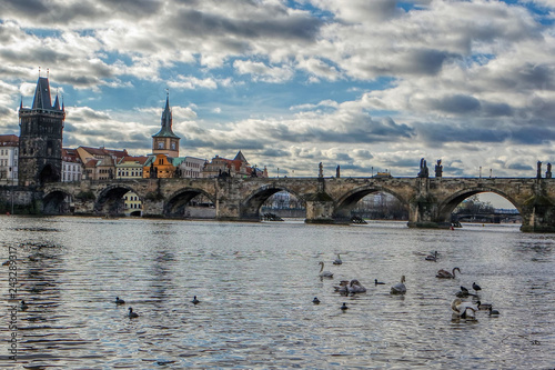 Obraz na płótnie Charles Bridge (Karluv Most) in Prague (Praha), Czech Republic w salonie