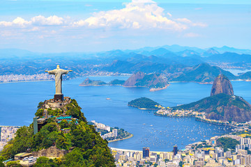 Fototapete Brasilien Christus Erlöser auf dem Corcovado Berg  © IrynaV