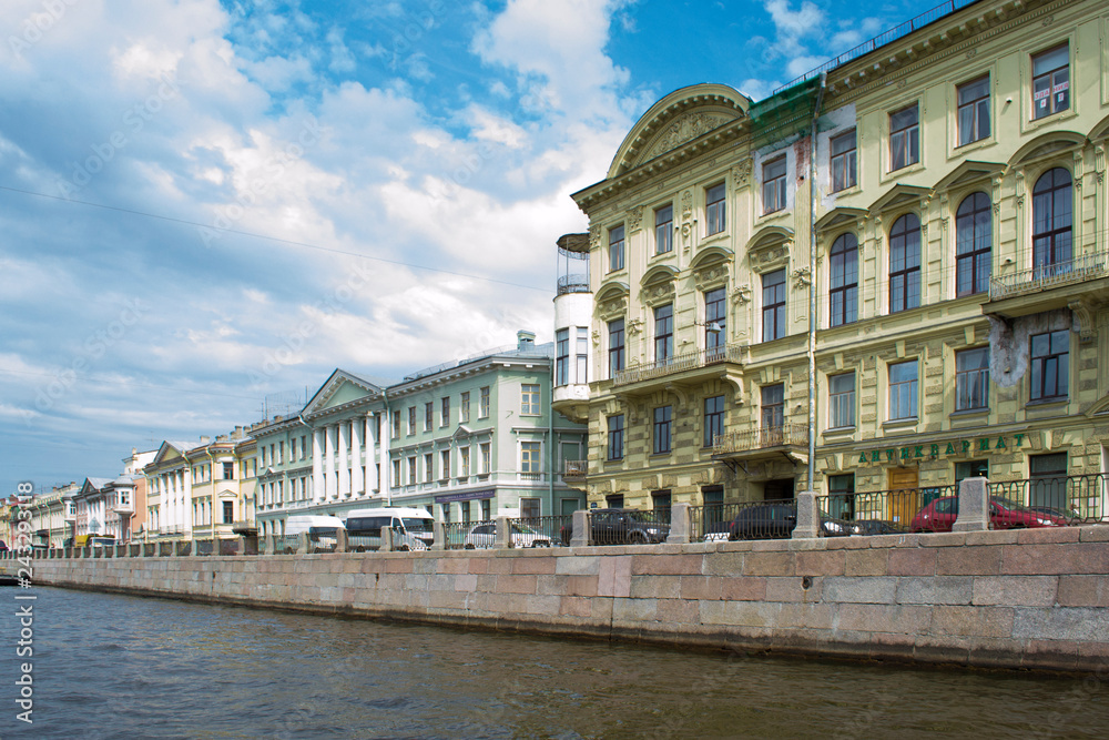 classical architecture of buildings of St. Petersburg