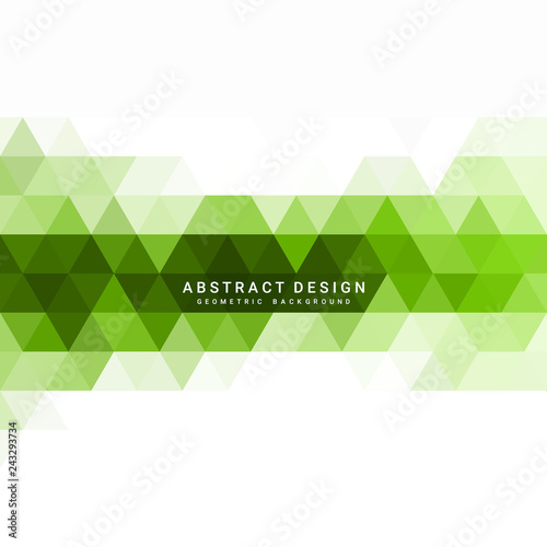Abstract green geometric background