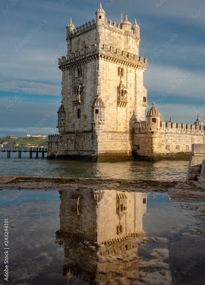 Belem tower reflection