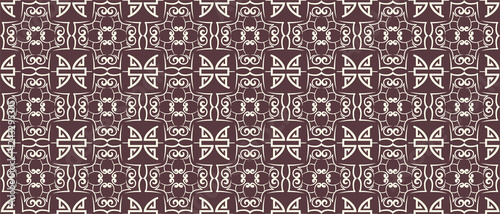 dark Chinese seamless pattern for Your design  vector art