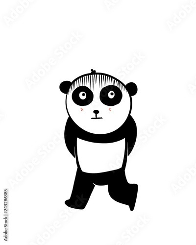 beautiful and cute panda illustrations 