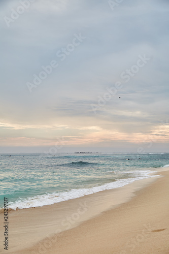 Midigama Beach. Sunset in the Indian ocean. Midigama, Sri Lanka