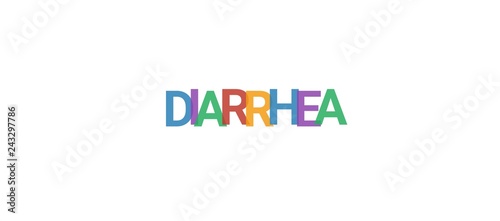 Diarrhea word concept