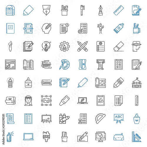 pencil icons set
