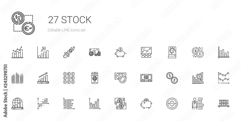stock icons set stock icons set