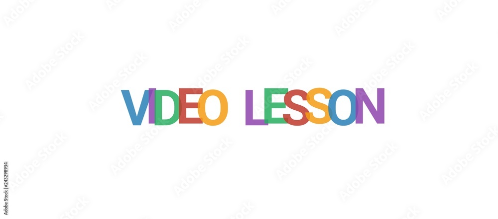 Video lesson word concept Video lesson word concept