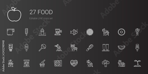 food icons set